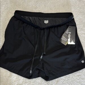 Hind Black Swim Trunks Quick-Dry Elastic Waist